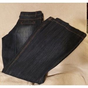Stetson Women’s Size 10R No. 214 City Trouser Curvy Flared Leg Denim Blue Jeans